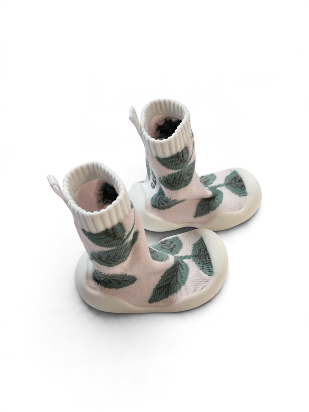 Gagou Tagou ergonomic Cream Green Leaf Quick Dry Barefoot Water Swim Sock Shoe 2